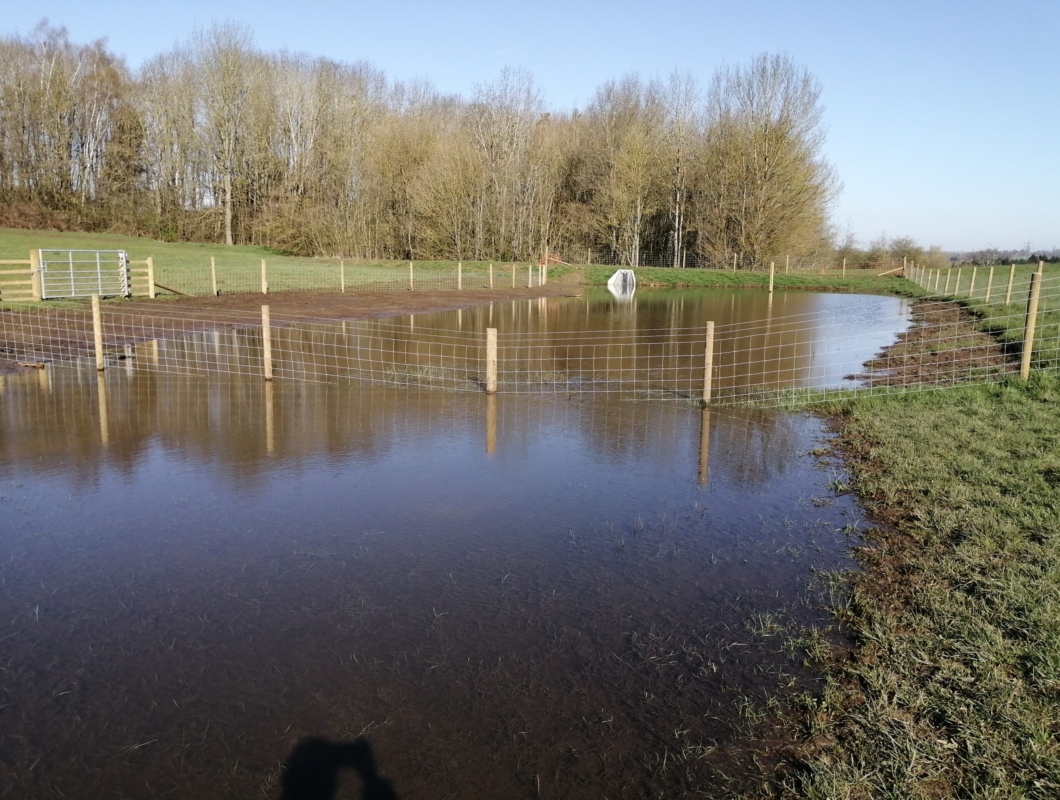 The Ampitheatre storing water